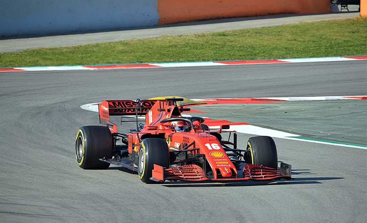 la ferrari di leclerc