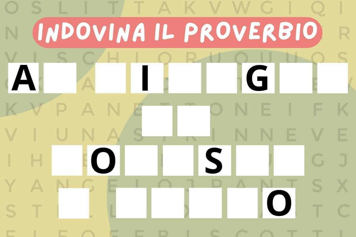 indovina il proverbio