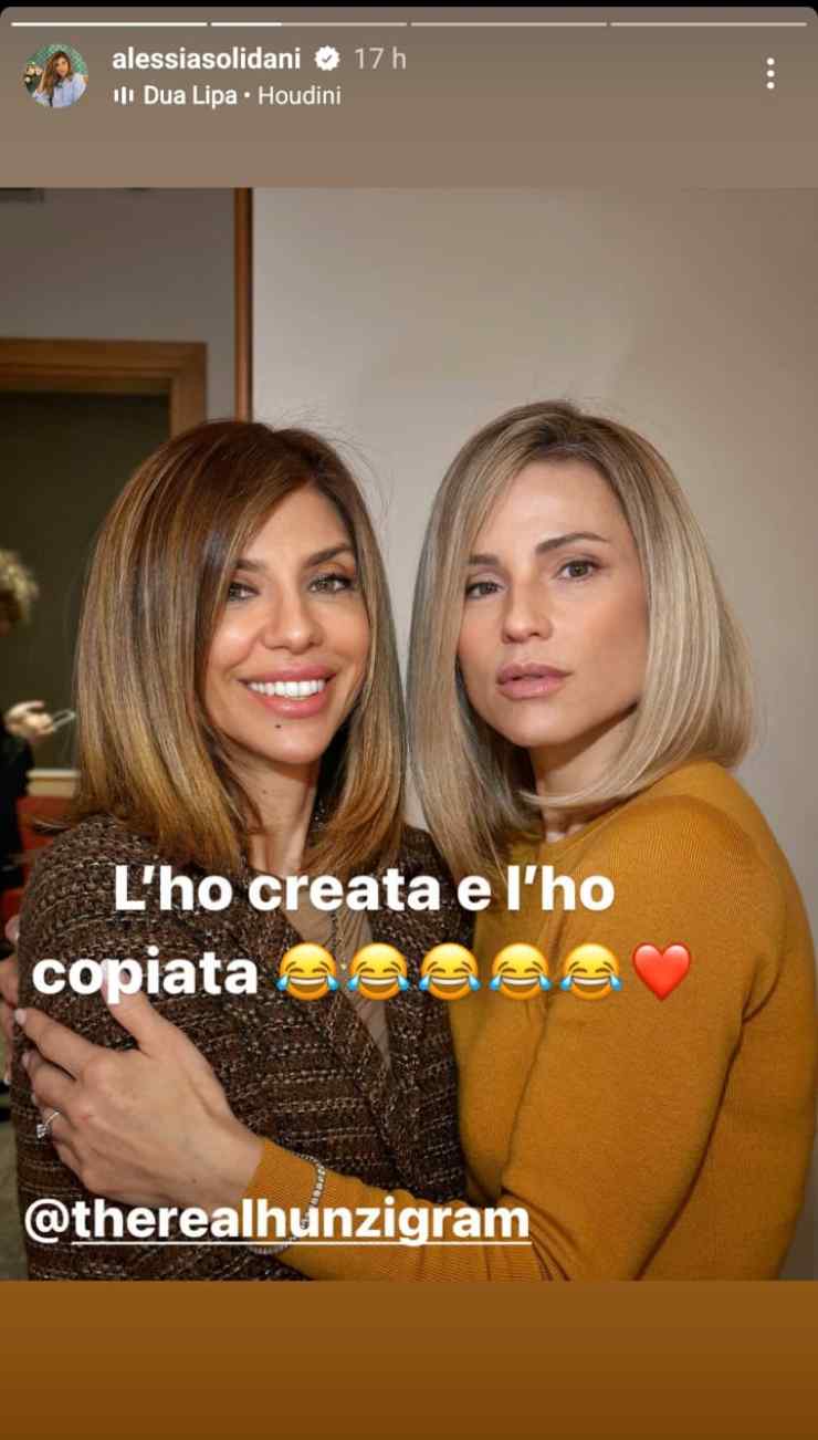 Taglio di capelli Michelle Hunziker