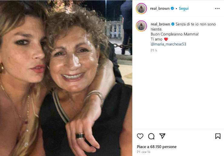 Emma Marrone e le belle parole per la madre